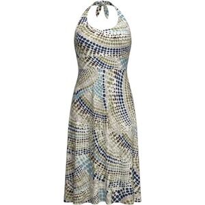 Y2K‎ Retro Halter Dress Organic Cotton Whimsical Boho Eclectic Size Medium NWT